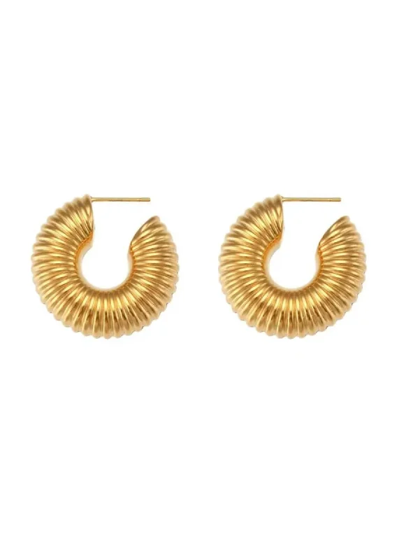 Best hoop earrings with butterfly motifs for a playful and whimsical appearance-Brigerton XS