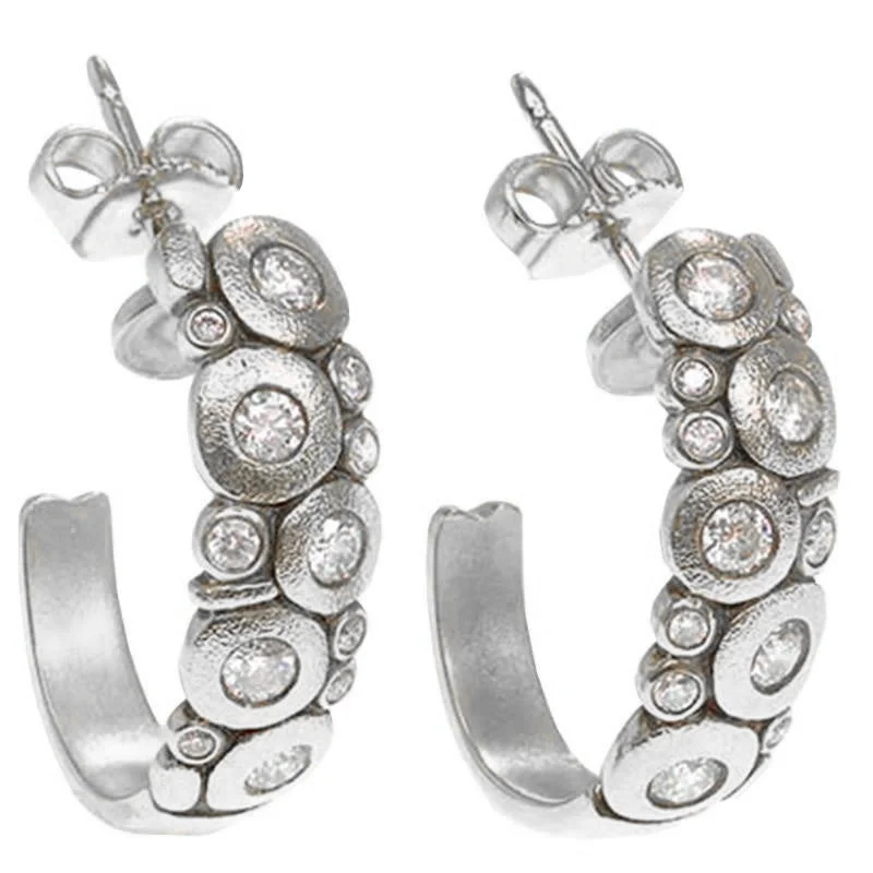 Hoop earrings with oversized pearl accents for a statement-making look-Alex Sepkus Candy Earrings - E-123PD