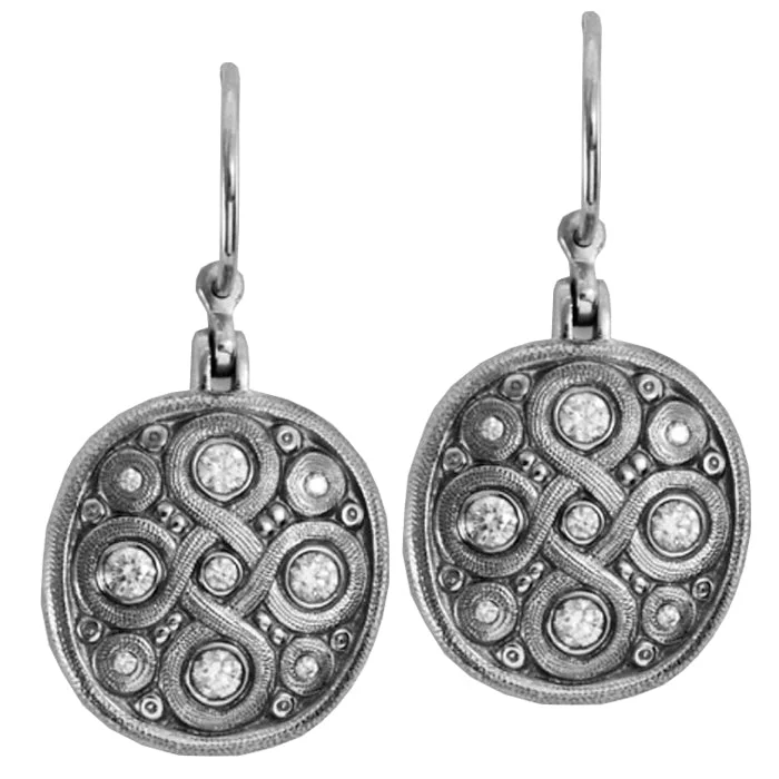 Hoop earrings with oversized designs for a bold, fashion-forward statement-Alex Sepkus Celtic Springs Earrings - E-182PD