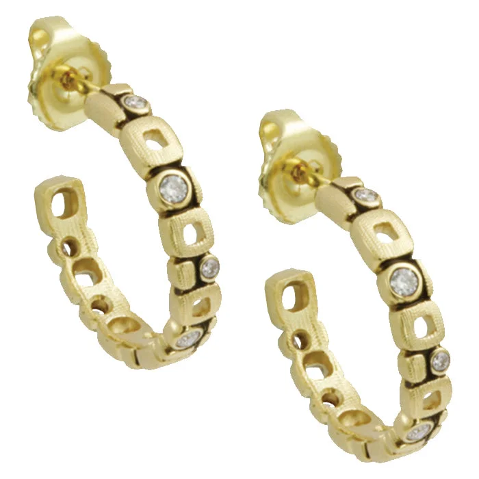 Large hoop earrings for a bold and statement-making fashion accessory-Alex Sepkus Micro Windows Earrings - E-139