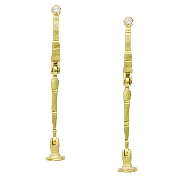 Best hoop earrings with lever-back closures for secure and easy wear-Alex Sepkus Sticks and Stones Earring Mountings - E-133MD