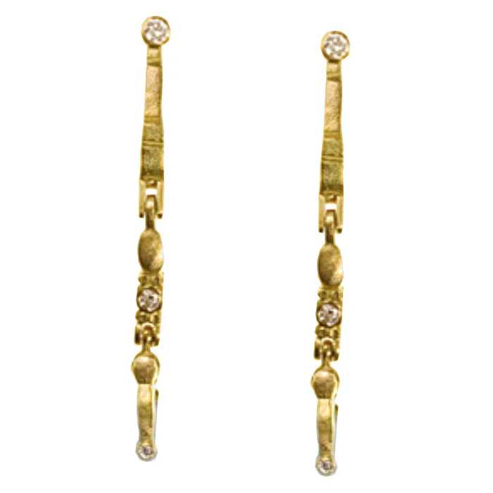 Hoop earrings with intricate designs for a unique and artistic appearance-Alex Sepkus Sticks and Stones Earring Mountings - E-138MD