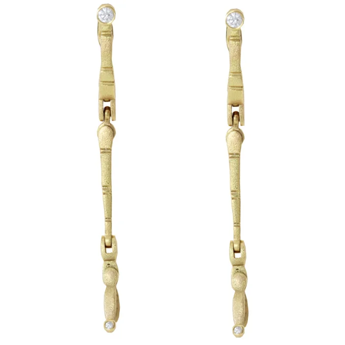 Best hoop earrings with geometric pendants for a modern, chic appeal-Alex Sepkus Sticks and Stones Earring Mountings - E-143MD