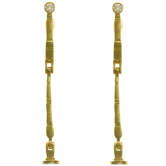 Best hoop earrings with asymmetrical designs for a fashion-forward, avant-garde look-Alex Sepkus Sticks and Stones Earring Mountings - E-144MD