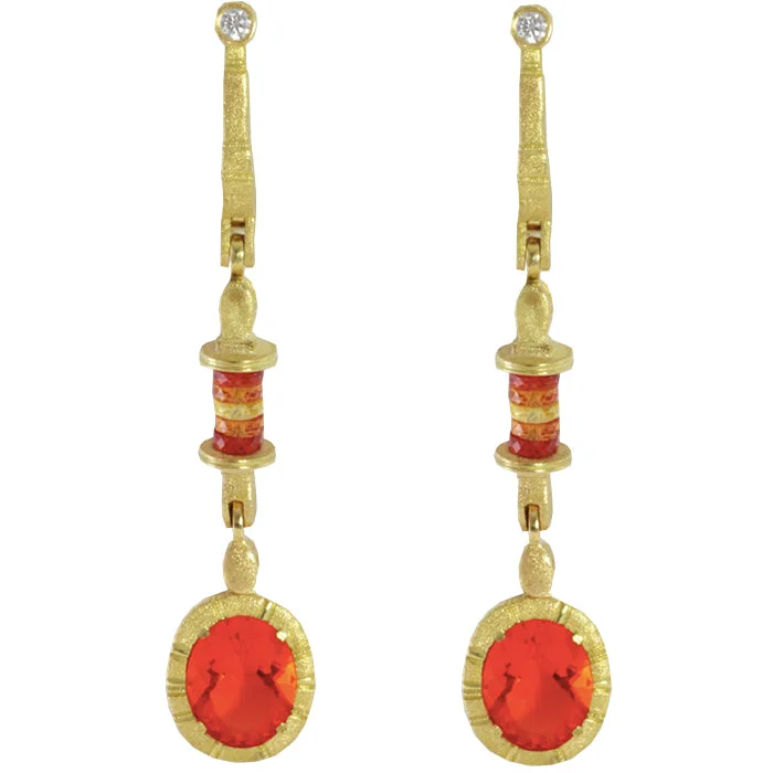 Hoop earrings with dangling charms for a playful and fun look-Alex Sepkus Sticks and Stones Earrings - E-180MD