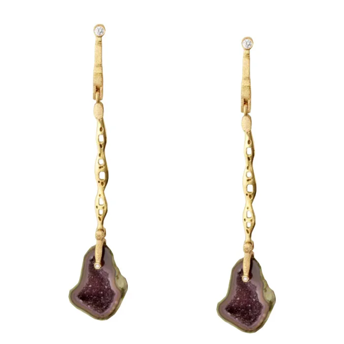 Hoop earrings with polished metal for a shiny and high-quality finish-Alex Sepkus Sticks and Stones Earrings - E-207MD