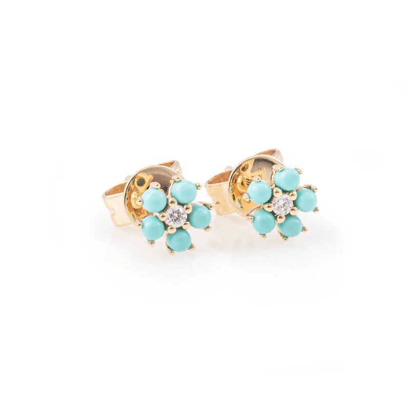 Hoop earrings with stacked layers for a bold and textured design-Bambi Studs