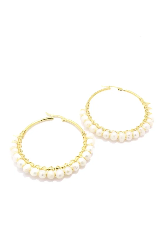 Best hoop earrings with snake chain details for a sleek and modern touch-Currin- Small