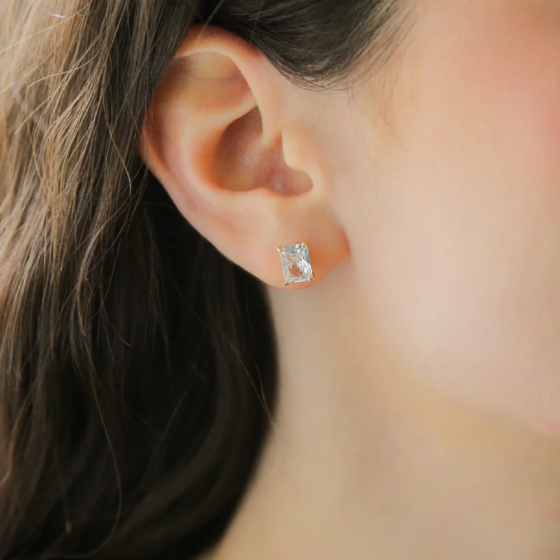 Best hoop earrings with angel wing accents for a spiritual and meaningful design-DUCHESS - Huge CZ & 18K Gold Earrings