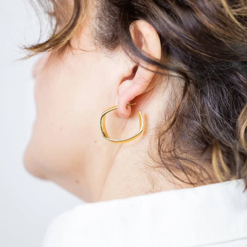 Best hoop earrings with snake-inspired designs for an edgy and fierce vibe-Eve hoop