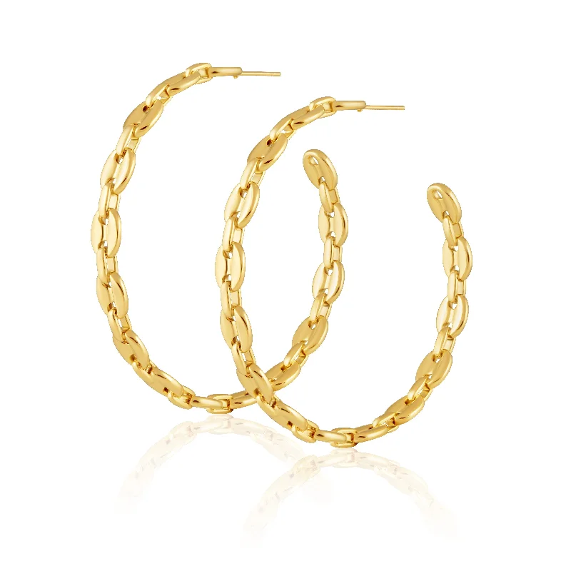 Hoop earrings with twisted metal designs for a dynamic and modern style-Gemma Hoops