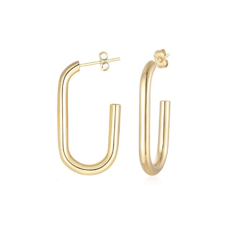 Hoop earrings with hearts for a sweet and romantic gesture-Gena Hoop