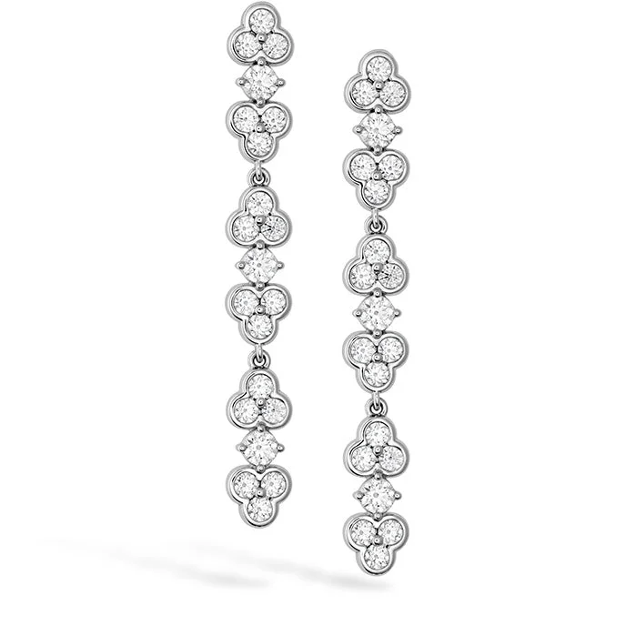 Hoop earrings with floral motifs for a feminine and nature-inspired look-Hearts On Fire Effervescence Diamond Line Earrings