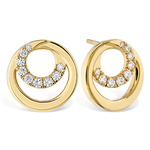 Best hoop earrings with hammered gold for a rustic yet elegant look-Hearts On Fire Optima Diamond Circle Earrings