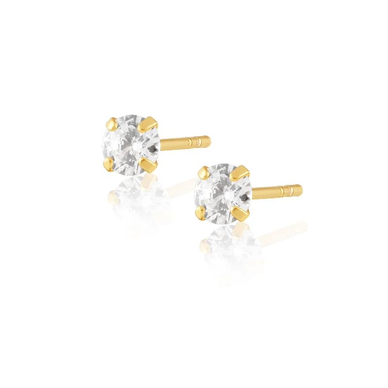 Hoop earrings with abstract shapes for an artistic and creative touch-Incanto CZ Studs