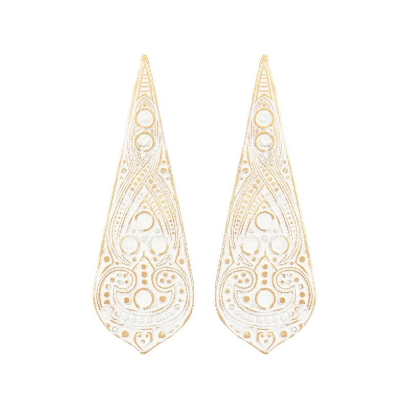 Best hoop earrings with geometric cuts for a sharp, modern appeal-Ivory Liane Earrings