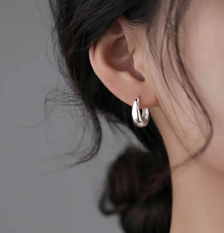 Best hoop earrings with floral designs for a feminine and delicate look-LAUREL SILVER - Sterling Silver Earrings