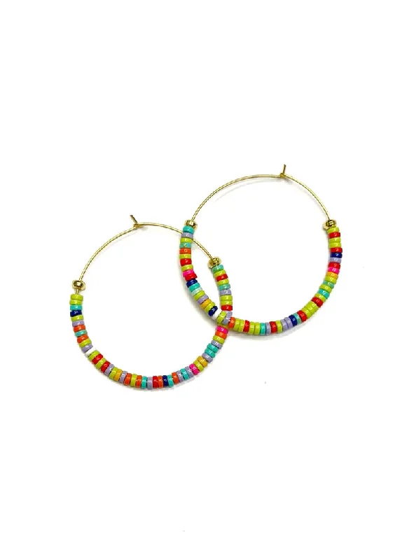 Hoop earrings with satin finishes for a smooth and elegant appearance-Marty