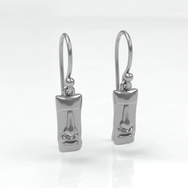 Best hoop earrings with Swarovski crystals for added sparkle and luxury-Mini Moai Earrings