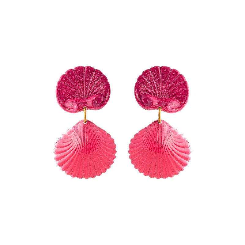 Best hoop earrings with minimal embellishments for a sleek and modern look-Sunset Coquille Earrings