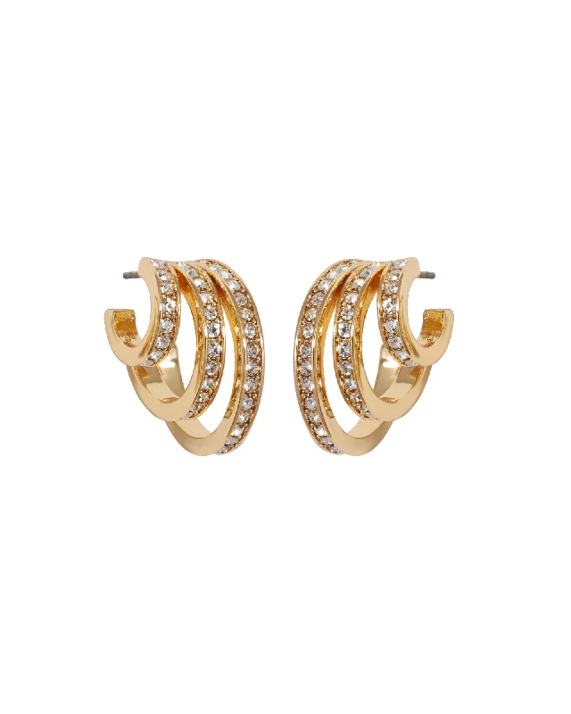 Best hoop earrings with detachable studs for a versatile and adjustable accessory-The Triple Hoop Earrings