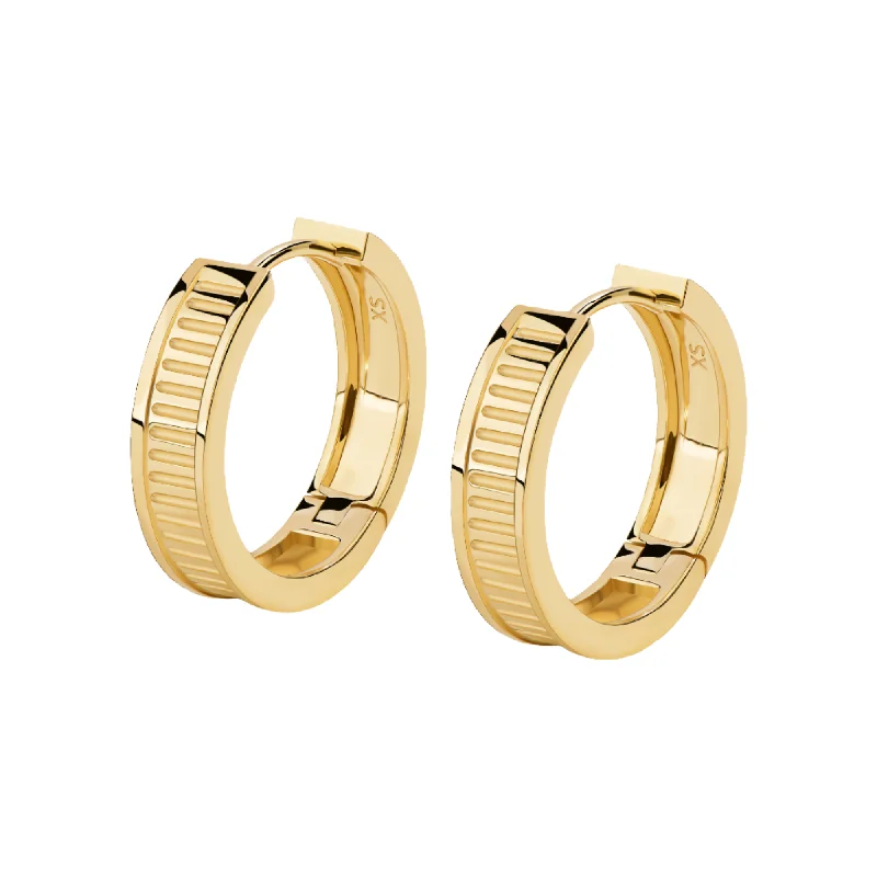 Best hoop earrings with snake-inspired designs for an edgy and fierce vibe-Unlock Marks - 18K Gold Earring