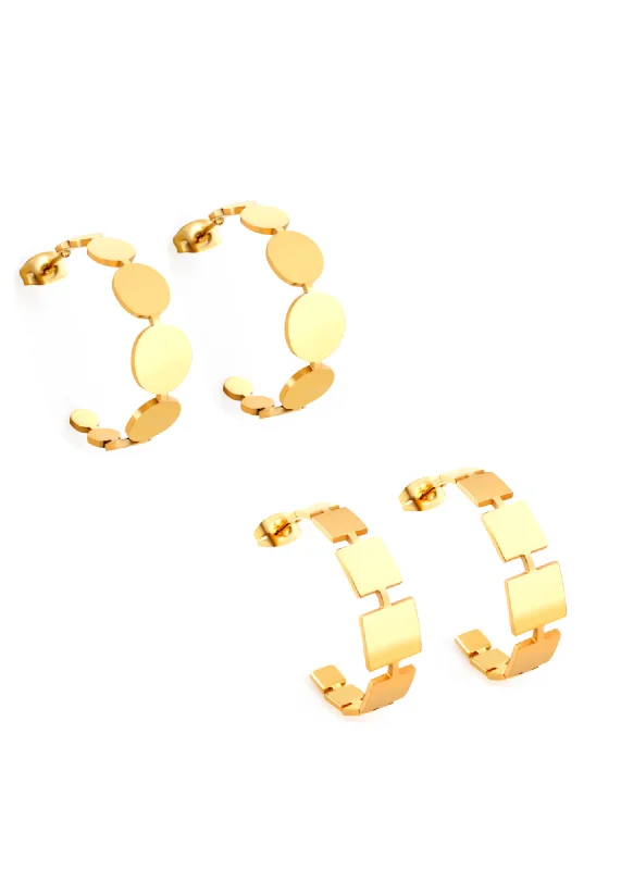 Hoop earrings with a chunky design for a bold and trendy statement-Vance