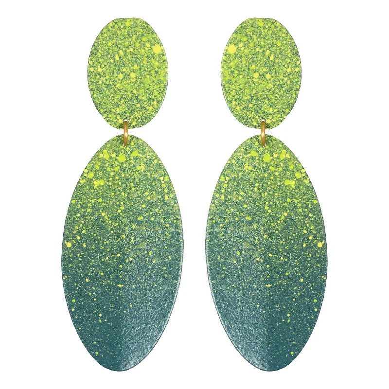 Best hoop earrings with satin ribbons for a soft, feminine appearance-Verde Sedona Earrings