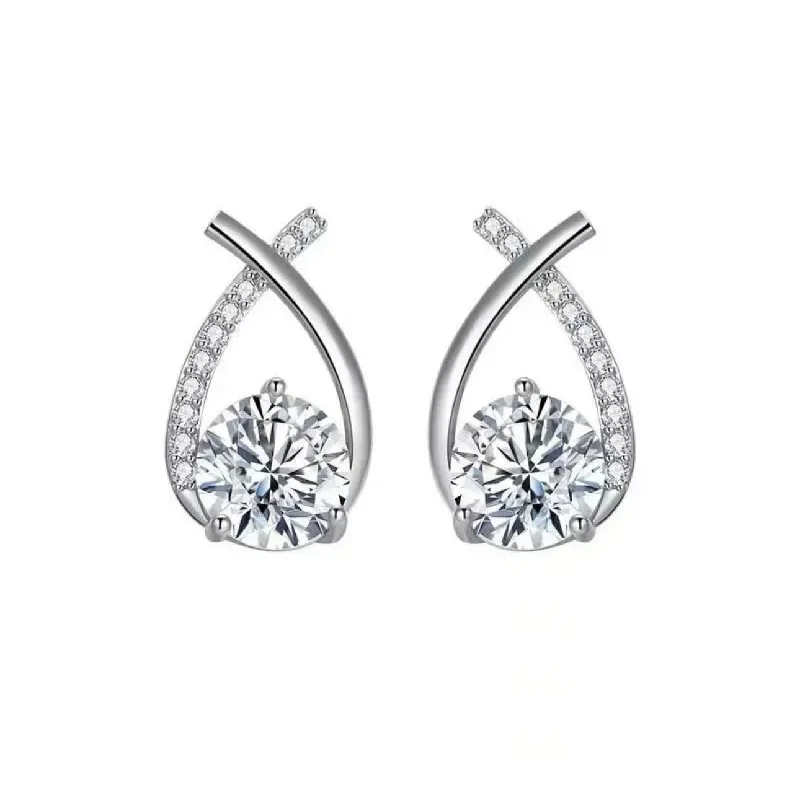 Hoop earrings with satin finishes for a smooth and elegant appearance-ZARA SILVER - Sterling Silver Zircon Earrings