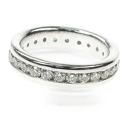 Rings with hexagon-cut stones for trendiness -1.30 CT Round Cut Diamonds - Eternity Ring