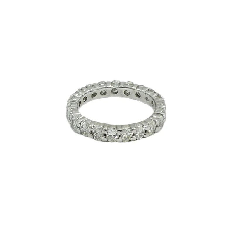 Rings with raw jade for natural calm -3.00 CTW DIAMOND ETERNITY BAND