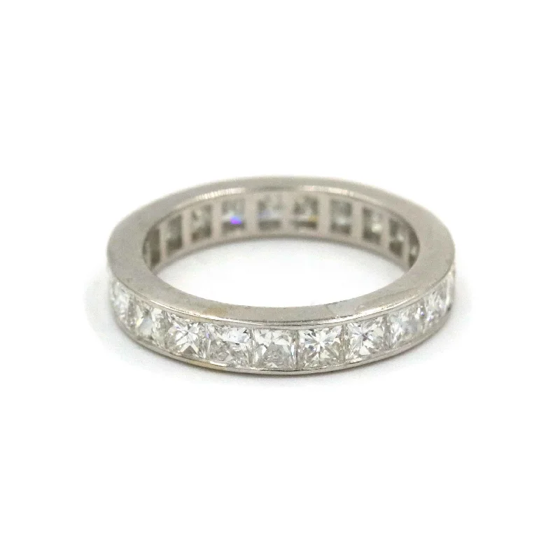 Rings with branch-inspired bands for organic -Diamond Eternity Band