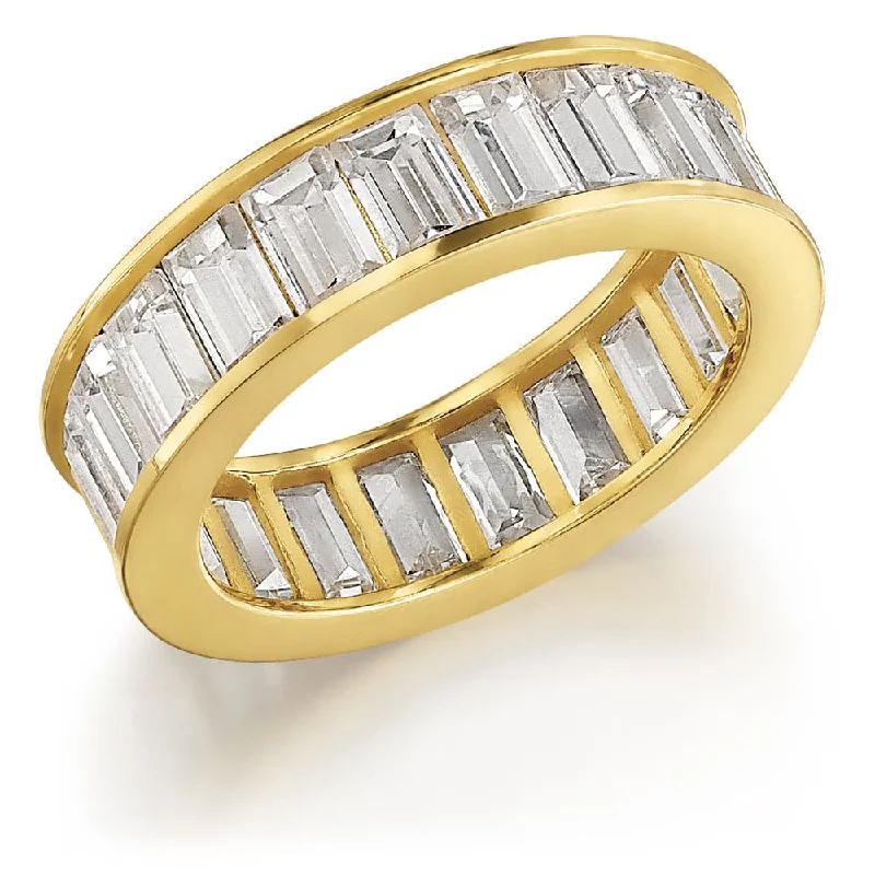 Rings with crescent moon for lunar charm -Marilyn Eternity Ring