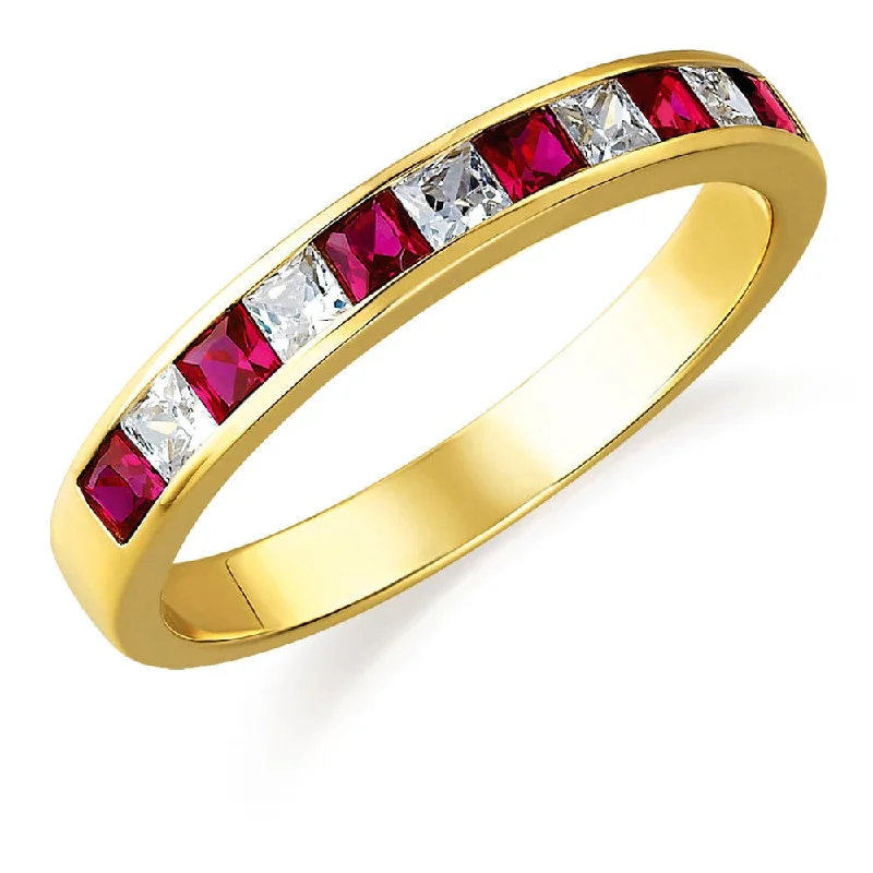 Rings with tourmaline gems for bold hues -Rhapsody in Red Ring