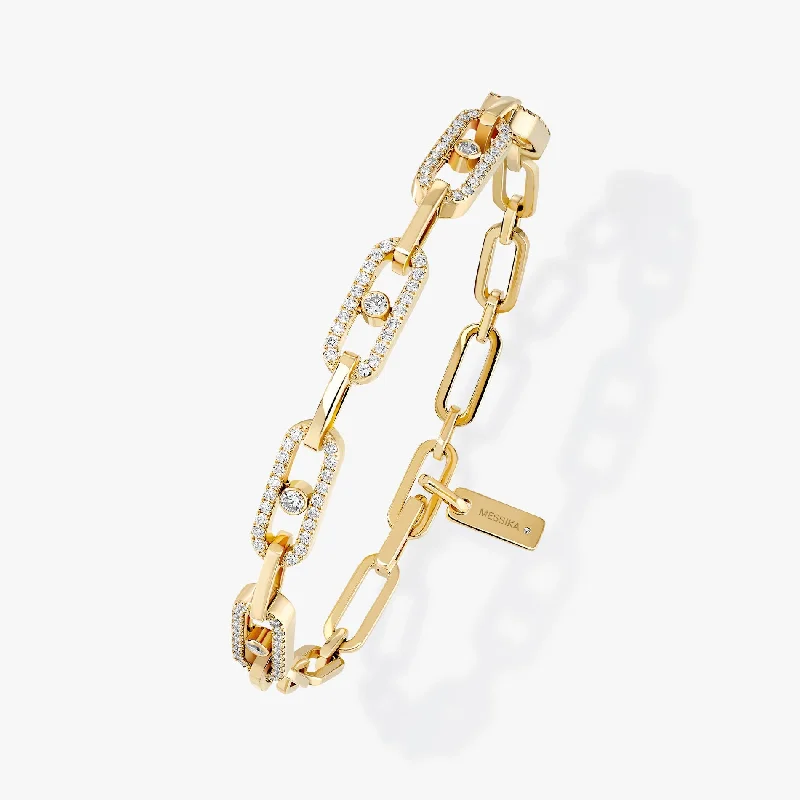 Best bangle bracelets with unique stone inlays for a one-of-a-kind accessory-0.83ctw Yellow Gold Diamond Bracelet