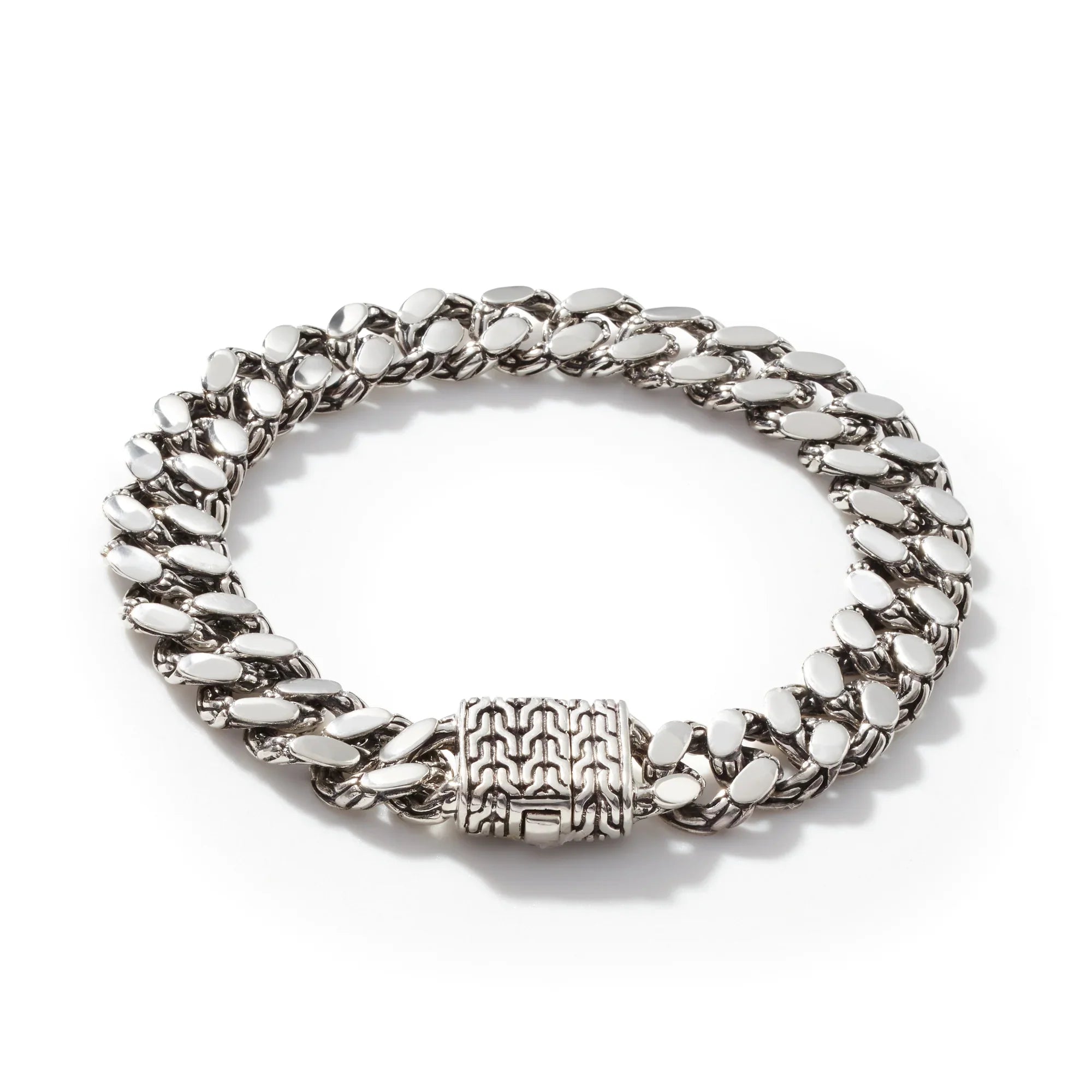 Simple bangle bracelets with smooth matte finishes for a subtle and modern style-11mm Curb Chain Bracelet