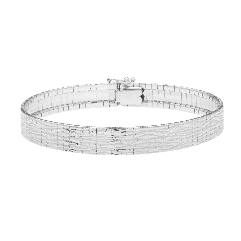 Elegant bangle bracelets with diamond-shaped stones for a sophisticated look-14K Glacier Bracelet