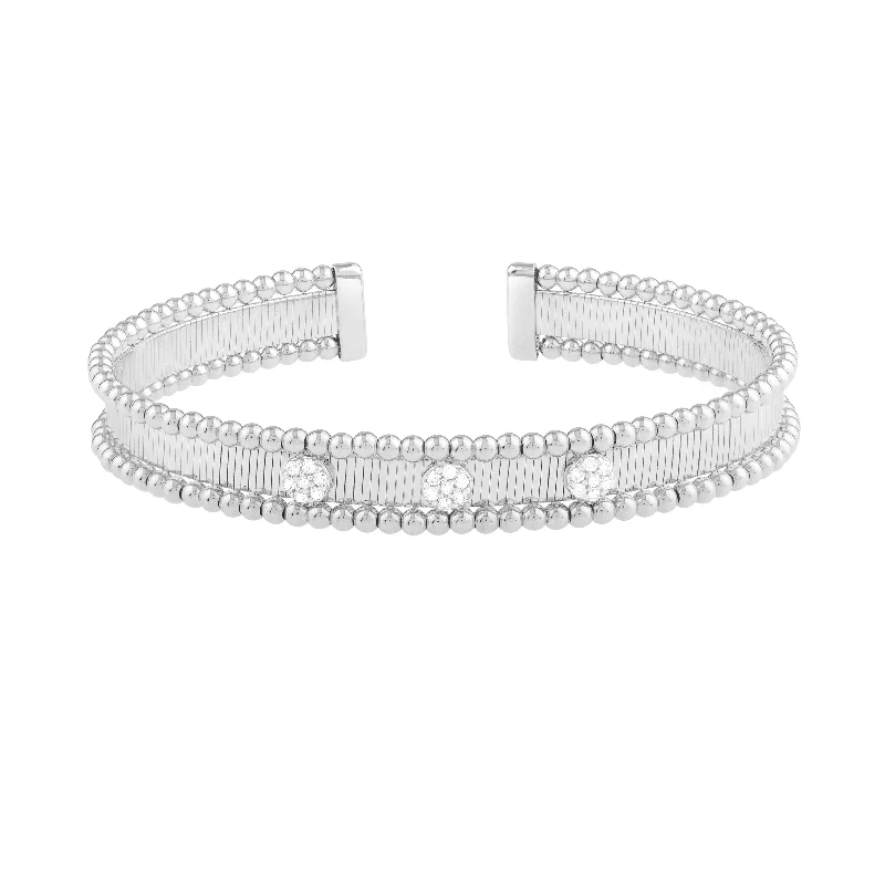 Best bangle bracelets with crystal accents for added sparkle and glamour-14K Pallina Diamond Bangle