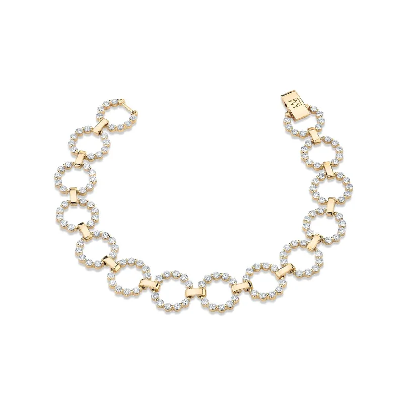 Best bangle bracelets with thin, delicate chains for an understated, sophisticated look-3.46ctw Diamond Cloud Infinity Bracelet