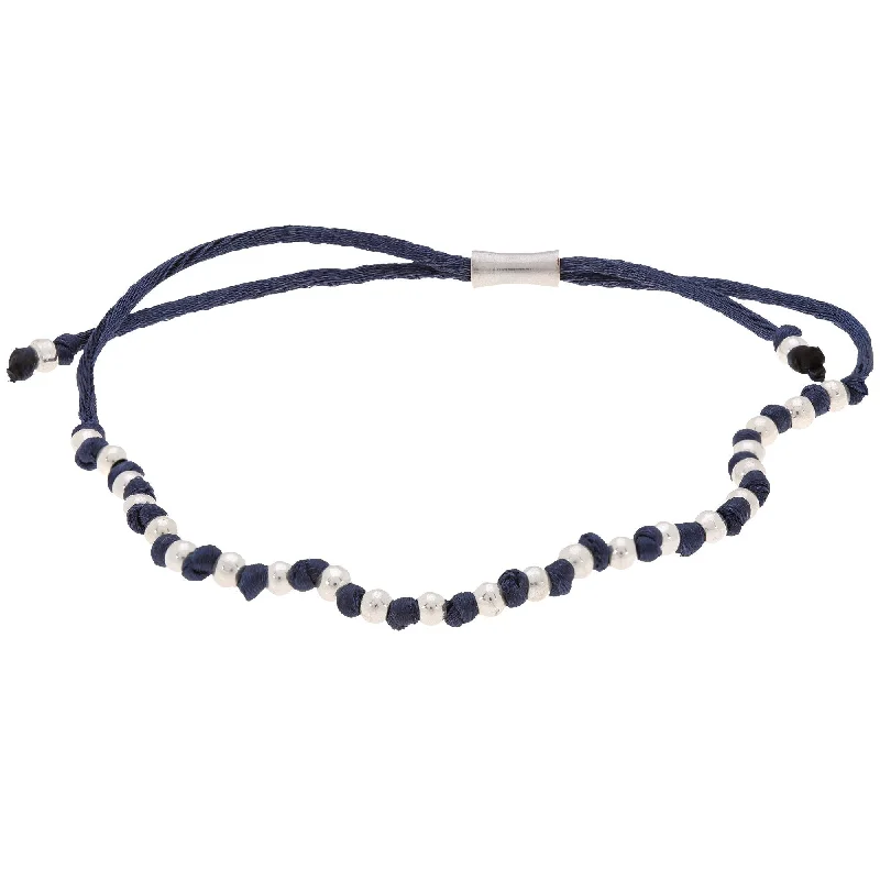 Best bangle bracelets with infinity symbols for a design full of meaning and charm-Blue Wakami Simple Stackable Bracelet!