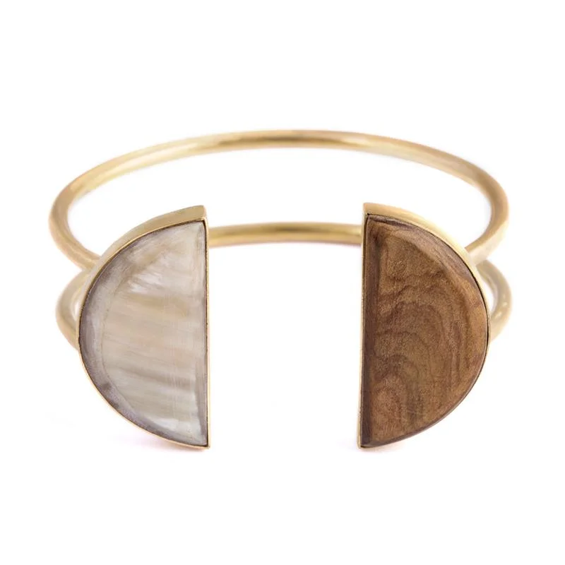 Best bangle bracelets with pastel-colored stones for a soft and delicate appearance-Miranda Cuff Bracelet