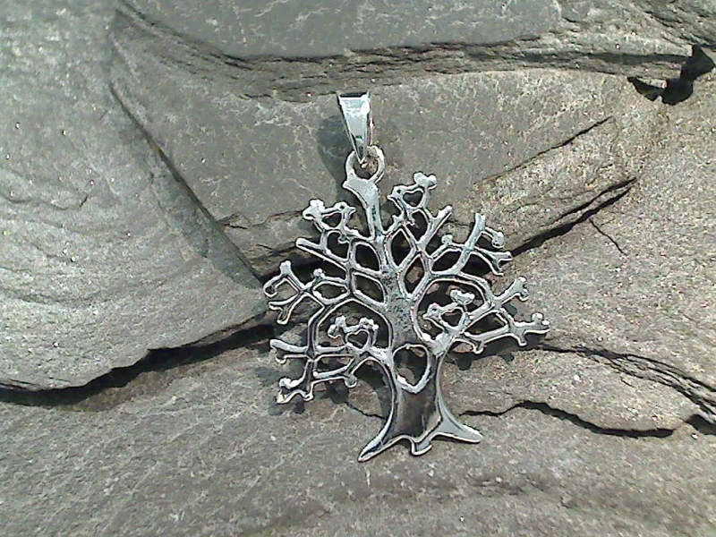 Best necklaces and pendants with heart-shaped lockets for a sentimental keepsake-Sterling Silver Tree of Life Pendant