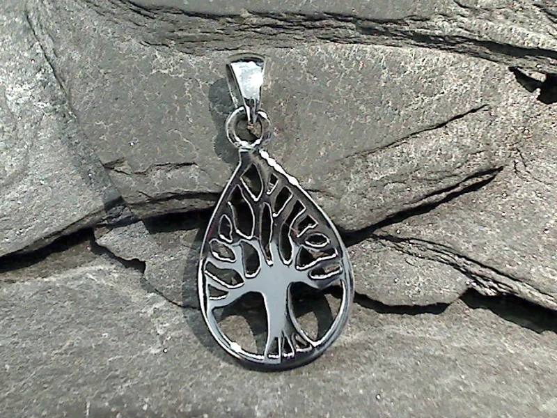 Best necklaces and pendants with turquoise stones for a vibrant boho-chic look-Sterling Silver Small Tree of Life Pendant