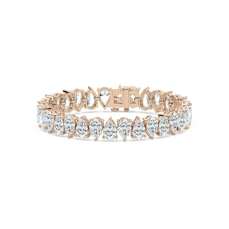 Best bangle bracelets with braided designs for a textured and sophisticated look-Coronet Pear Tennis Bracelet