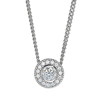 Best necklaces and pendants with art deco elements for a vintage, glamorous design-Cubic Zirconia April Necklace in Sterling Silver