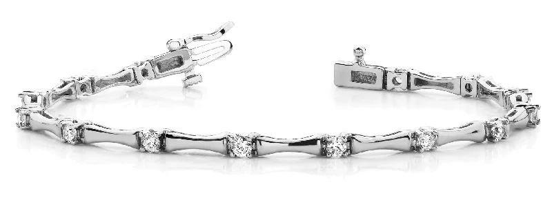 Best bangle bracelets with thin, delicate chains for an understated, sophisticated look-Fashion Diamond Bracelet