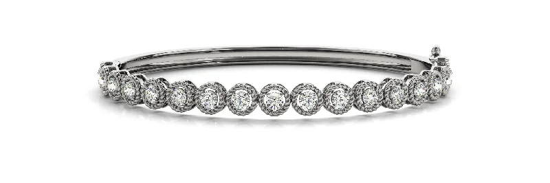 Best silver bangle bracelets with intricate detailing for a timeless and sophisticated style-Fashion Diamond Bracelet