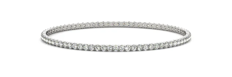 Best bangle bracelets with adjustable sizes for a comfortable and perfect fit-Fashion Diamond Bracelet