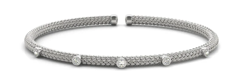 Elegant bangle bracelets with diamonds for a luxurious and sparkling accessory-Fashion Diamond Bracelet