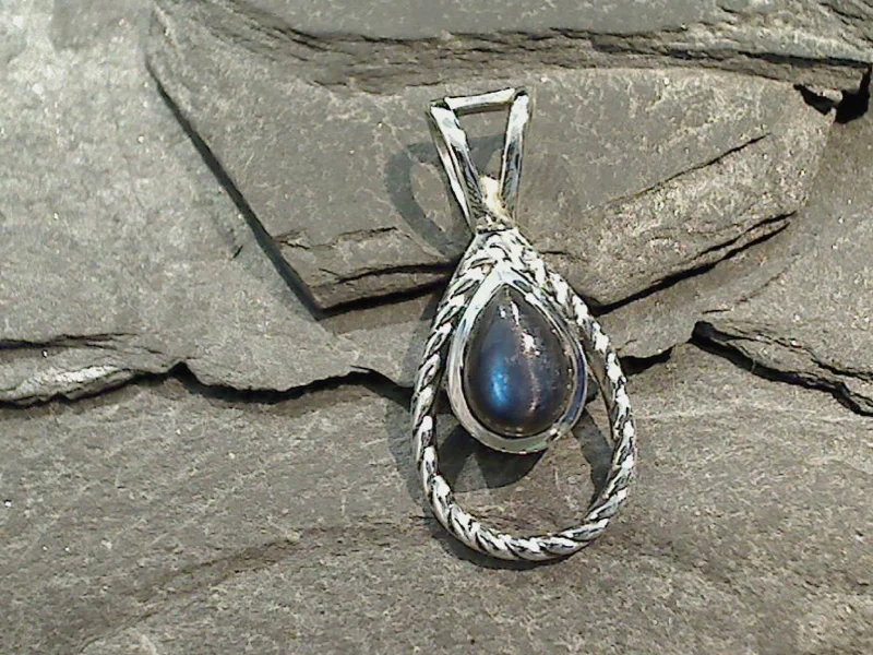 Best necklaces and pendants with zodiac signs for a celestial, astrology-inspired vibe-Labradorite, Sterling Silver Pendant